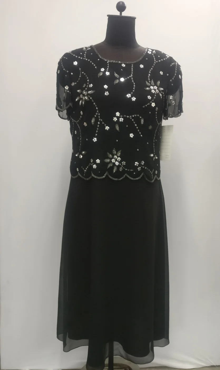 Original sample photograph of Noir Floral Evening dress