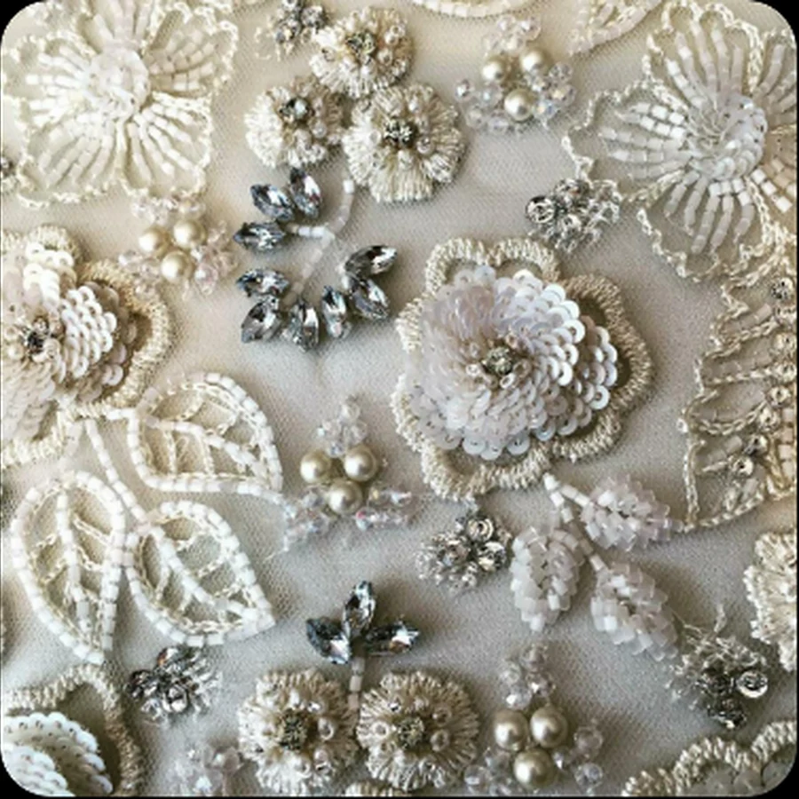 Illustrative embroidery and embellishment concept reference