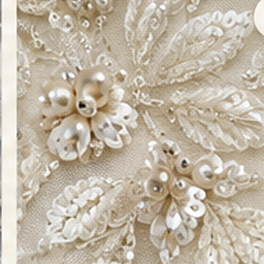Illustrative embroidery and embellishment concept reference